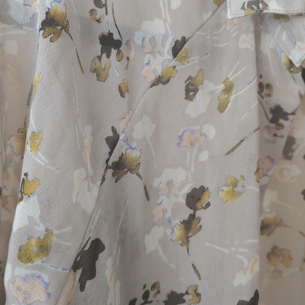 Gray sheer 🌼 blouse
